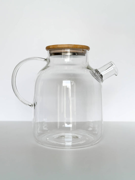 Glass Teapot with Strainer | For Loose Leaf Herbal Tea