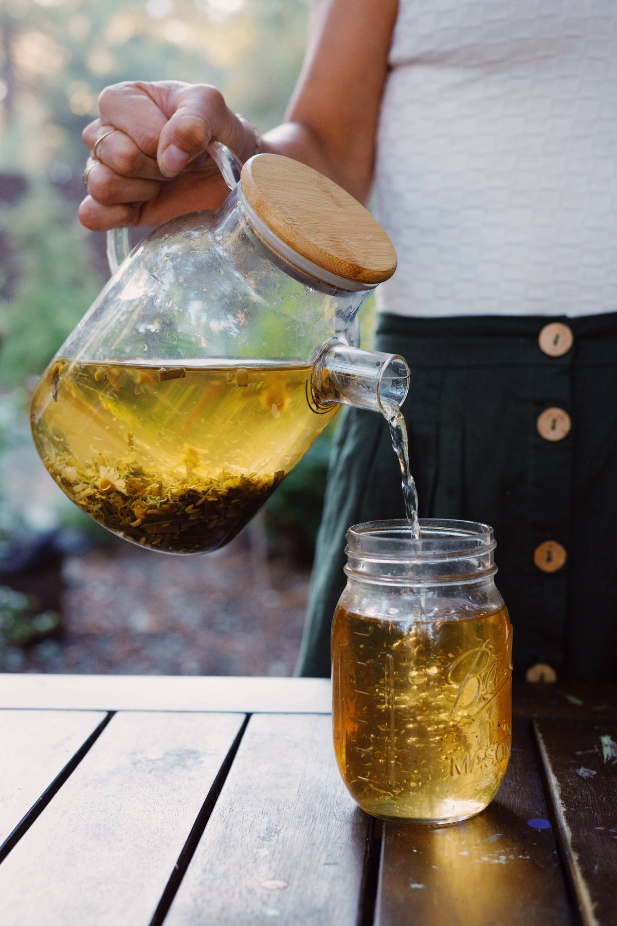 Glass Teapot with Strainer | For Loose Leaf Herbal Tea